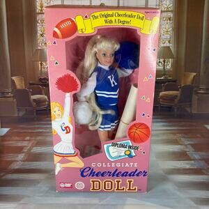 Vintage 90s 12" Collegiate Cheerleader University of Kentucky Fashion Doll